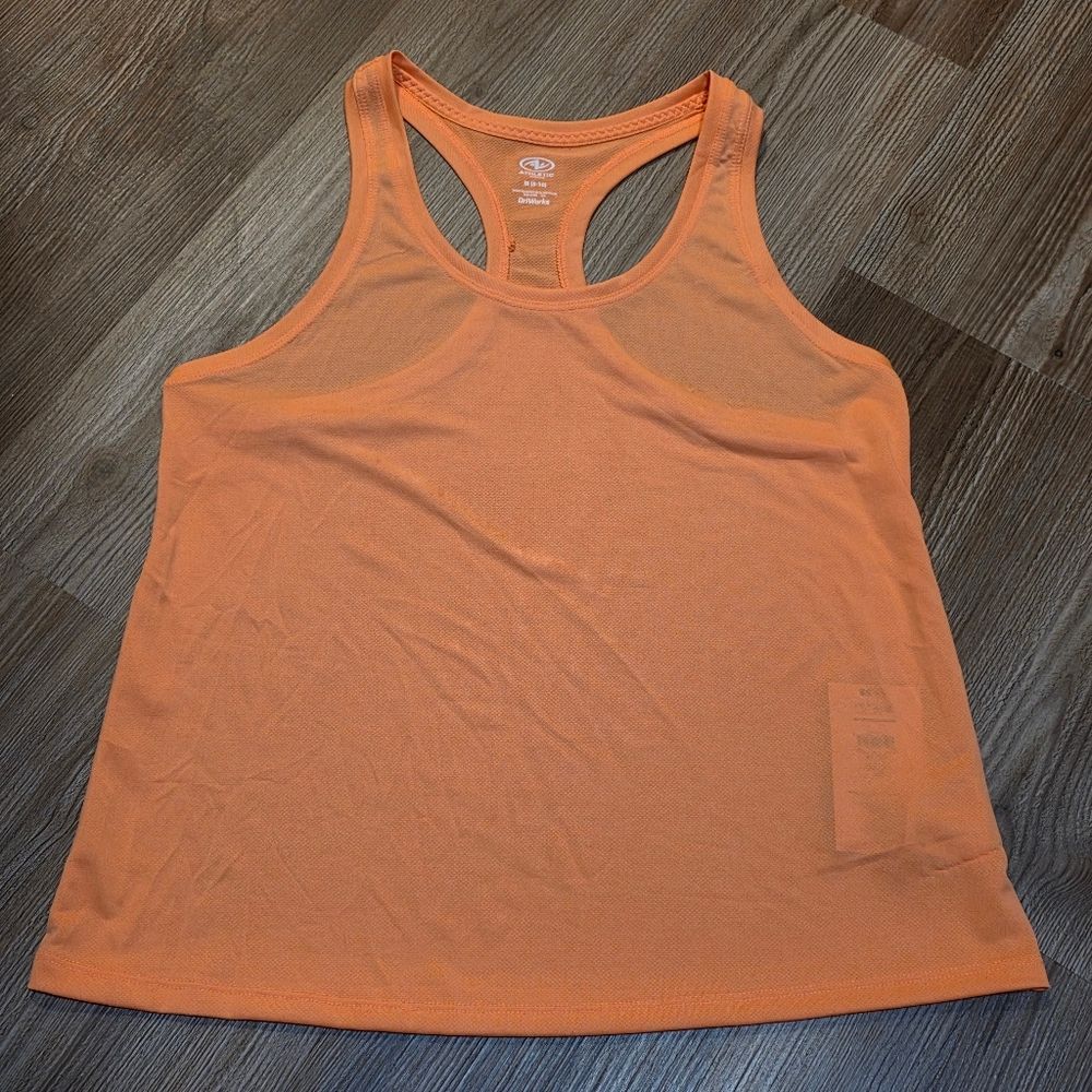 Nwt Neon Orange Racerback Athletic Sleeveless Top Medium — image 5 of 8